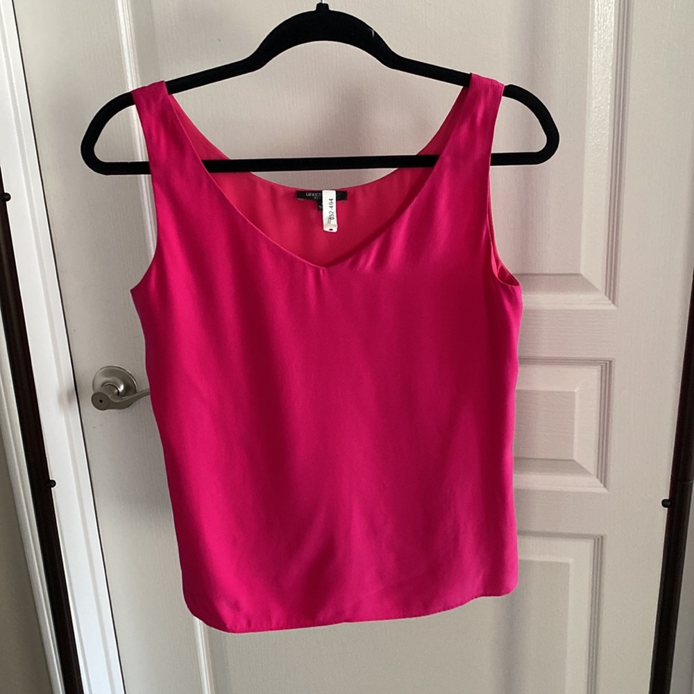 Lafayette 148 Womens Silk Tank Petite Size 2